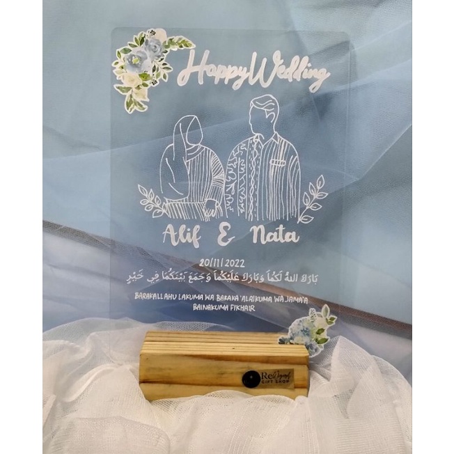 Akrilik Lettering wedding gift/Graduation Gift/Hadiah/Kado