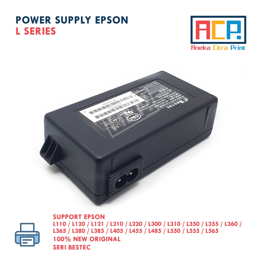 Power Supply Bestec - Epson L110 L120 L121 L210 L220 L350 L360 L365 L455 L485 L565 - New Original