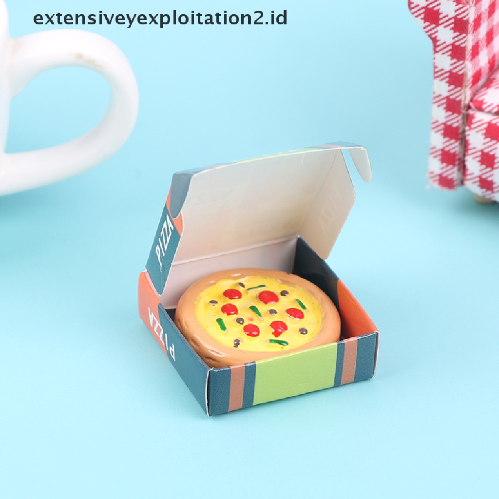 1 Pc Miniatur Pizza Skala 1: 12 Untuk Dekorasi Rumah Boneka