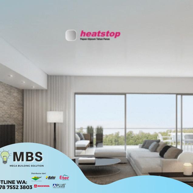 Papan Gipsum ANTI PANAS HEATSTOP 9 mm - Gypsum Jayaboard