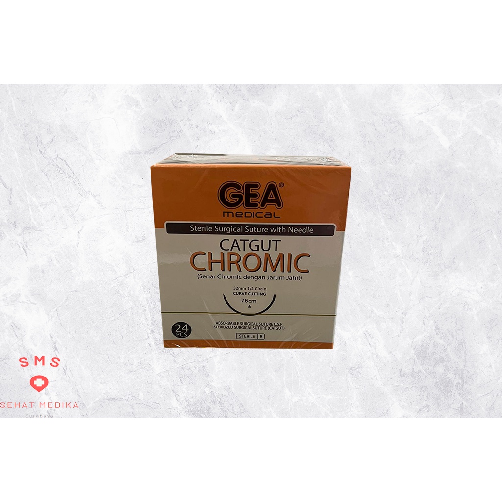 Catgut Chromic + jrm GEA / Surgical Suture + NDL Chromic