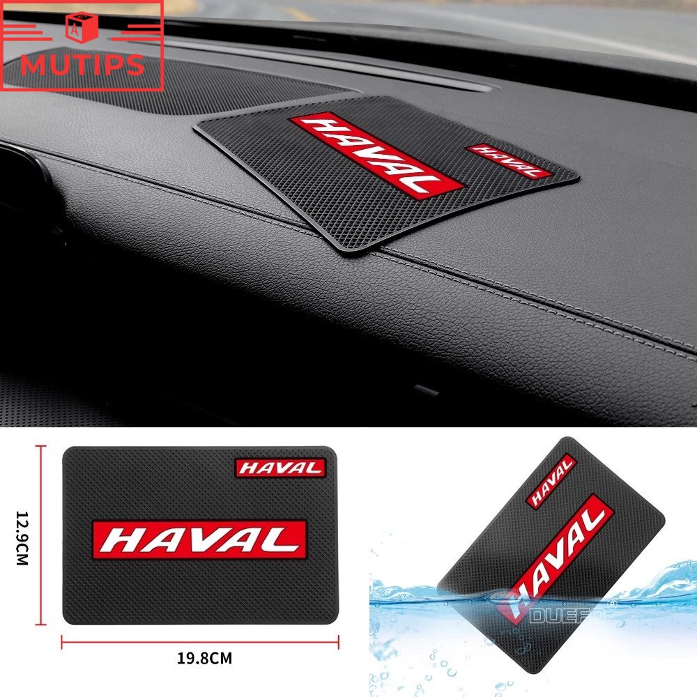 Haval 1 / 2Pcs Pad Karet Anti Slip Multifungsi Holder Handphone 2021 / 2022 / H5 / M4 / H6 / Jolion / H2 / H2s / H1 / H9