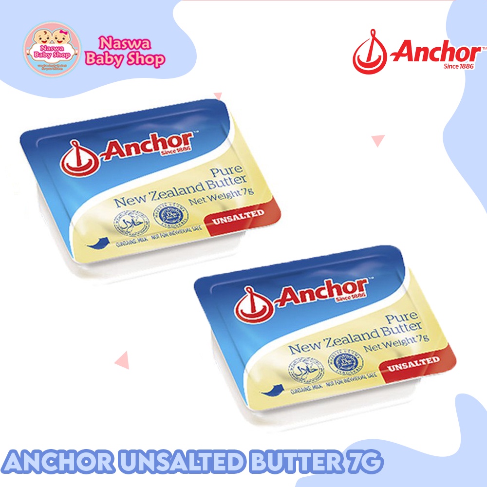 

Anchor Unsalted Butter 7g Lemak Tambahan MPASI