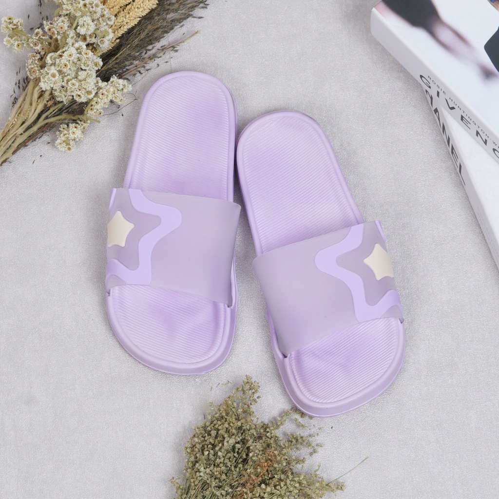 Sandal Slop Wanita Stars - Sandal Import Wanita