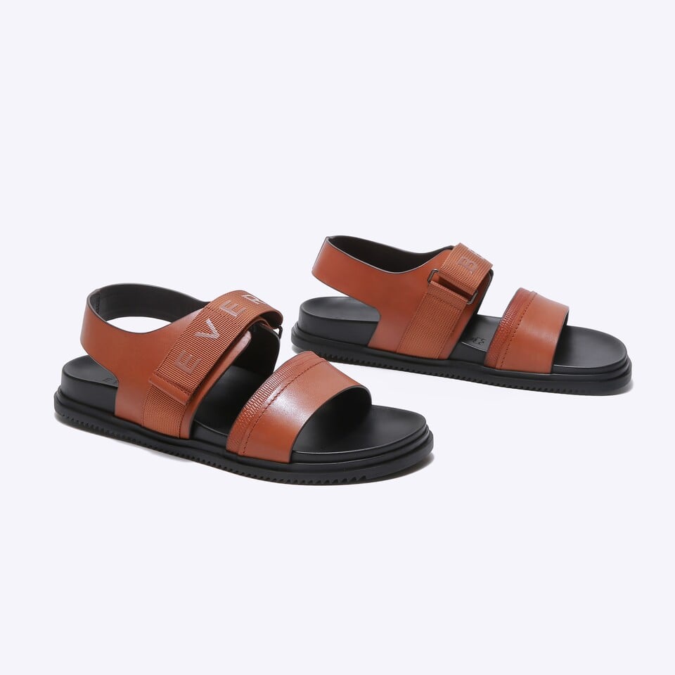 SANDAL SLINGBACK EVERBEST PRIA ORIGINAL CASUAL KULIT ASLI COKLAT EM15