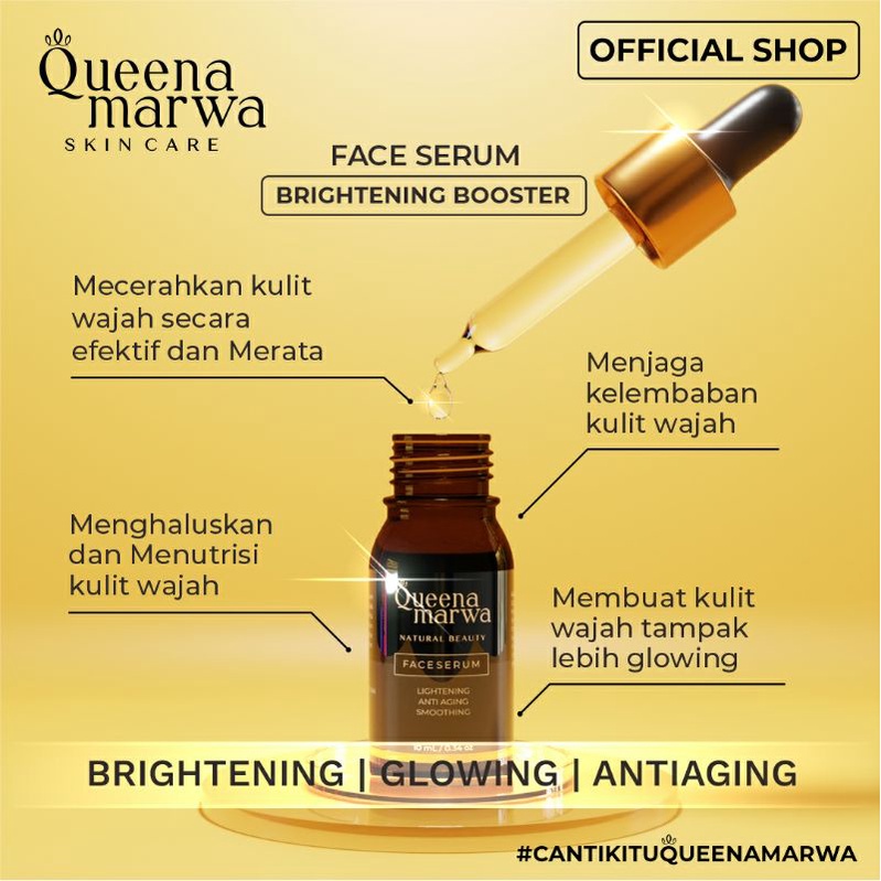 Queena Marwa Face Serum Original 50 gr Aman BPOM