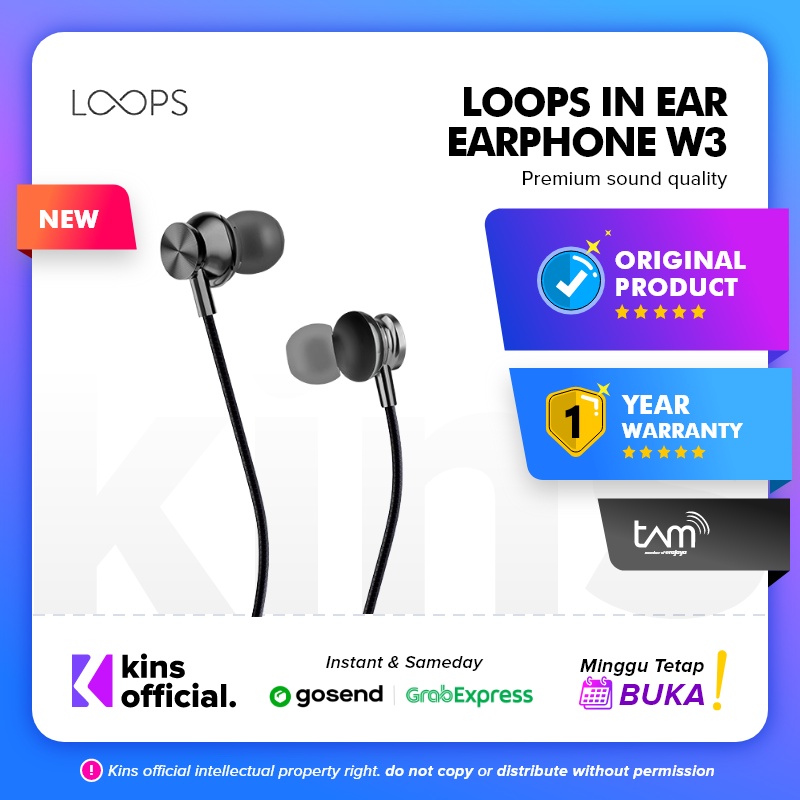 Loops In Ear Earphone W3