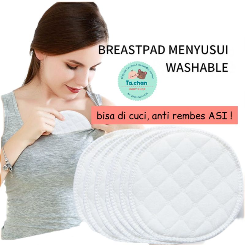 Breast pad bisa di cuci / Ztwo breast pad bisa di cuci/ washable breast pad / bantalan asi / penyerap tetesan asi