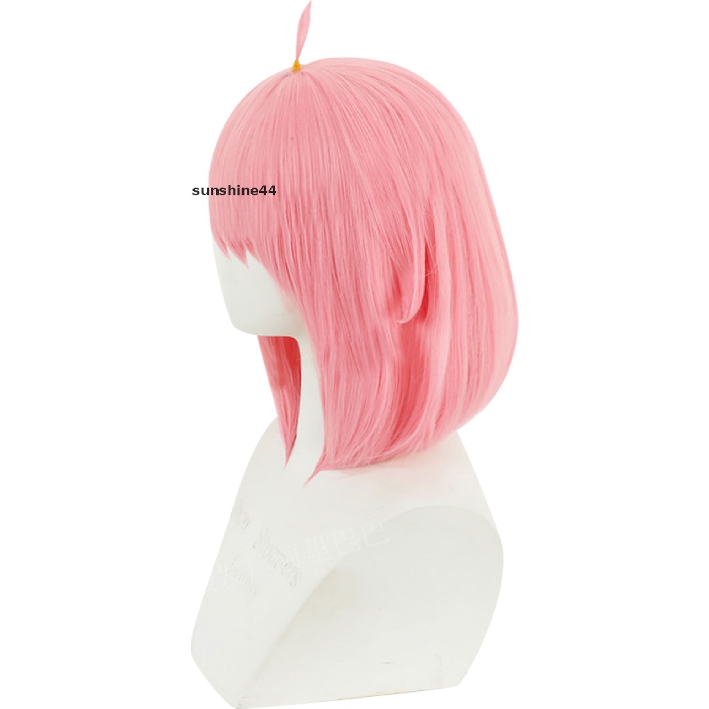 Sunshine Anya Forger Wig / Rambut Palsu Wanita Model Panjang Untuk Kostum Cosplay / Pesta Halloween