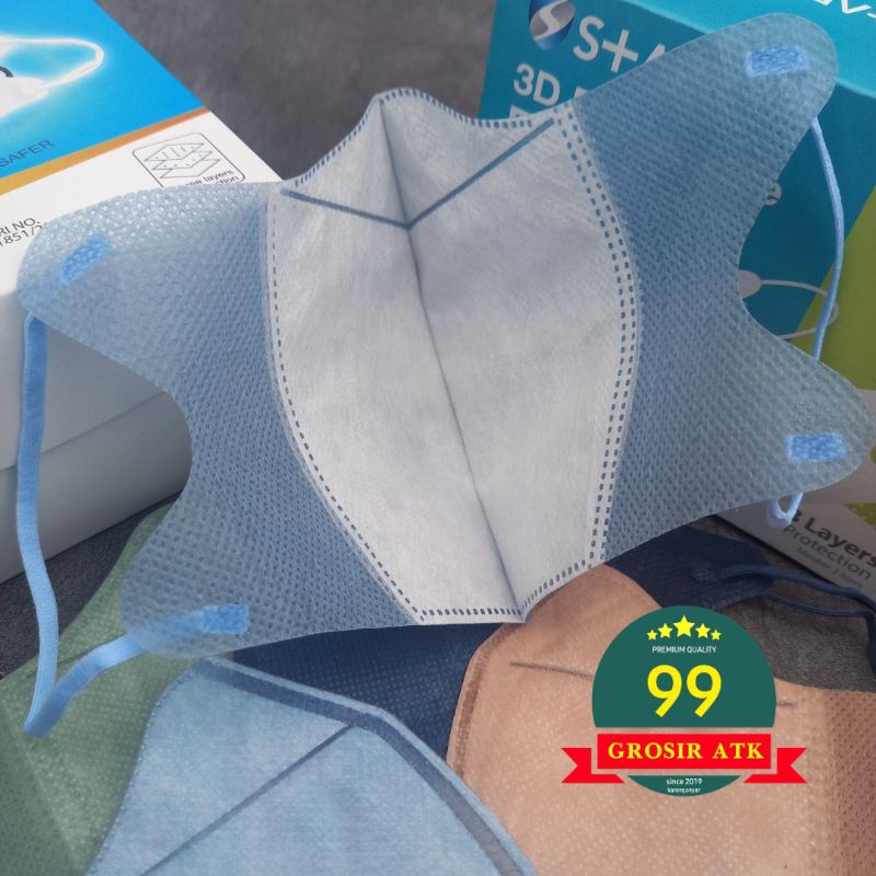 MASKER WARNA DUCKBILL 50 pcs/stark/face mask