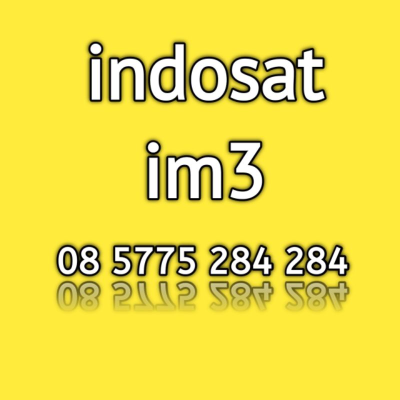 nomor cantik im3 indosat 284 284 ( 4284 )