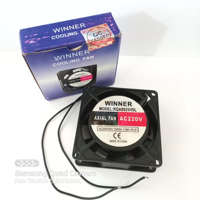 Fan AC 220v 9cm Kipas Pendingin 9x9cm Winner