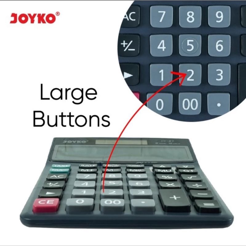 Kalkulator JOYKO CC 27 12 Digit Calculator Big Display CC27 Anti Slip