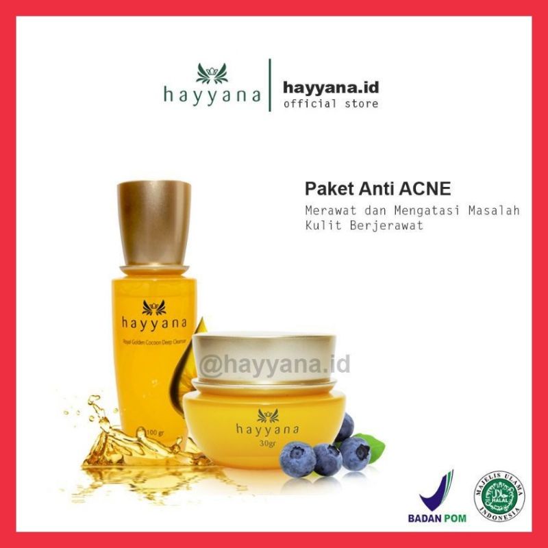#ROLEASHOP# Hayyana Skincare Paket Acne Series