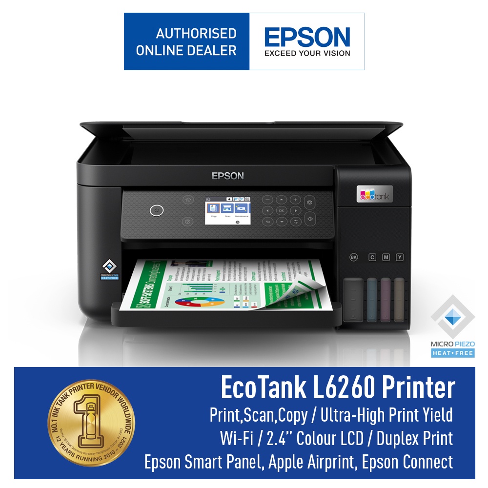 Printer EPSON L6260 L 6260 L-6260 Pengganti L6160 F4 Legal Garansi RESMI