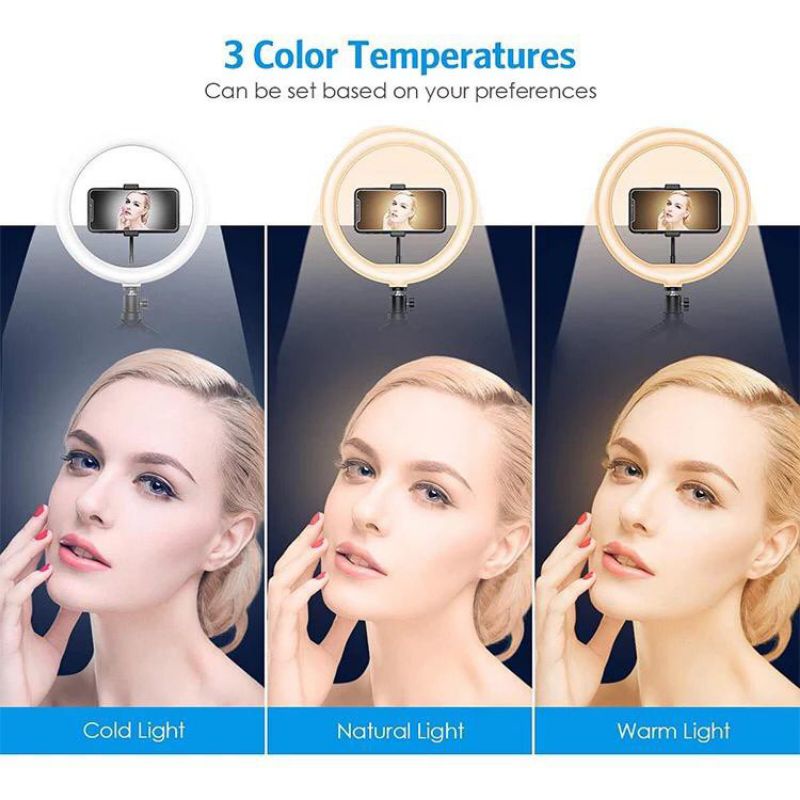 Ringlight Ring Light 26cm 3 mode LED 26 Jumbo Holder Mini Ball