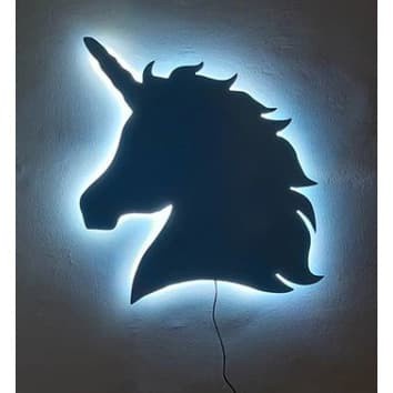 Hiasan Dinding Lampu Karakter Unicorn LED