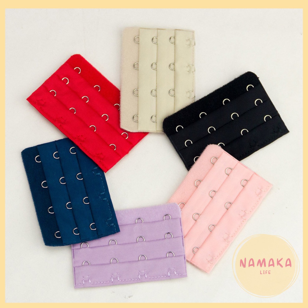[NL] 4 BARIS PENGAIT BH SAMBUNGAN TAMBAHAN KAIT 4 HOOK SIAP PAKAI TANPA JAHIT EXTENDER BRA EXTENSION