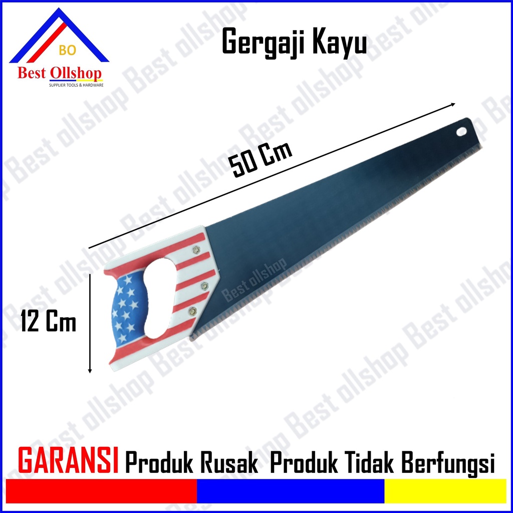 Gergaji Graji Kayu Gagang Fiber Lapis Karet Usa / Gergaji Kayu / Gergaji Gorok / Gergaji Potong Kayu Murah