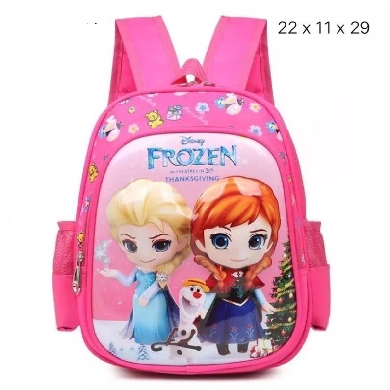 Tas ransel anak perempuan TK SD Paud tas ransel frozen tas sekolah anak tas travelling backpack anak perempuan karakter frozen