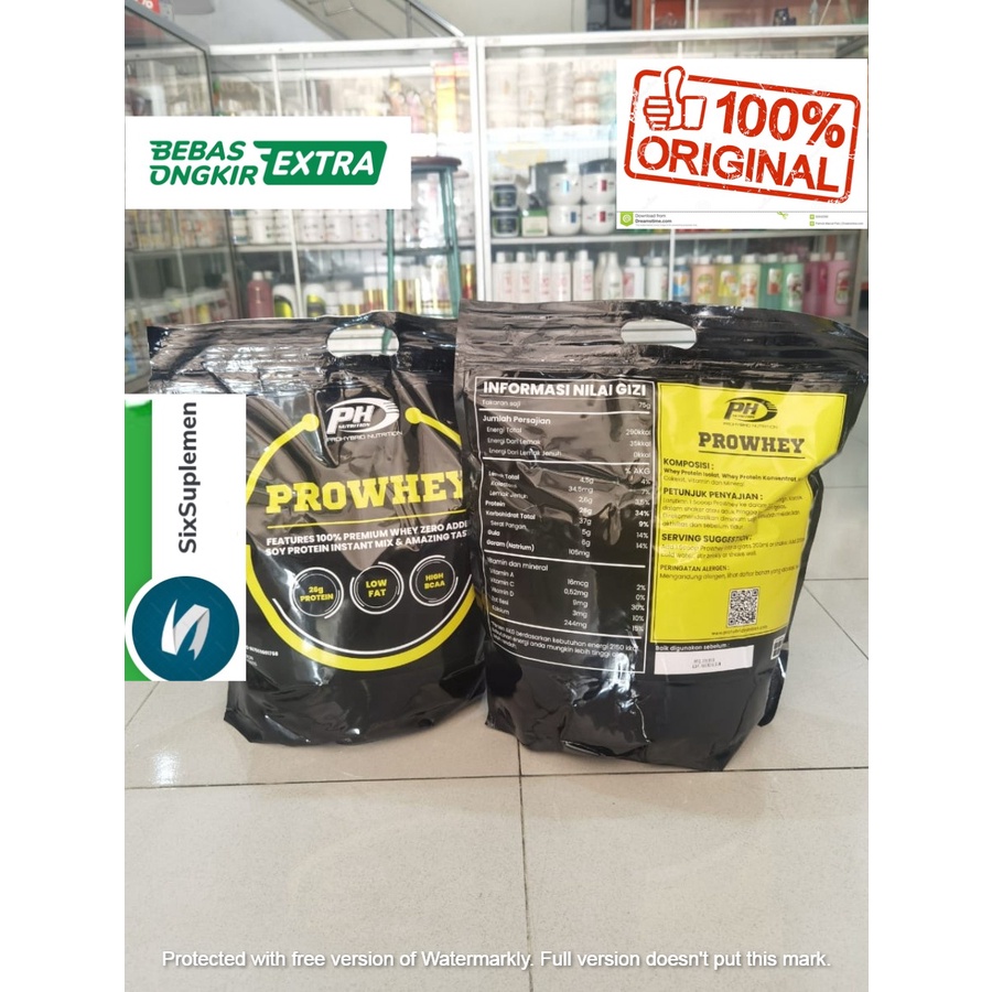 Jual (Bonus Shaker/Singlet) Ph Prohybrid Prowhey pro Whey Protein