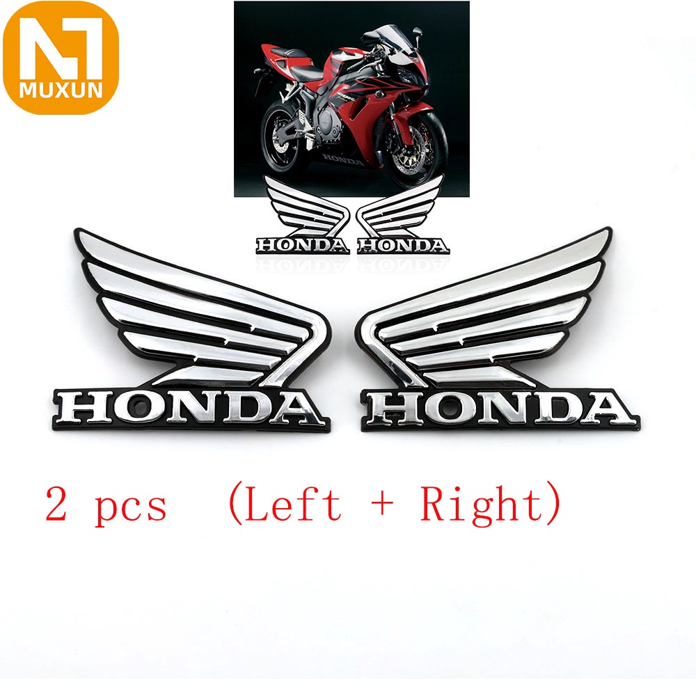 blem motor ( wing) Sayap honda 3D tebal kaku Sticker Logo Emblem Honda untuk Mobil Honda 2 pcs  (Left + Right)