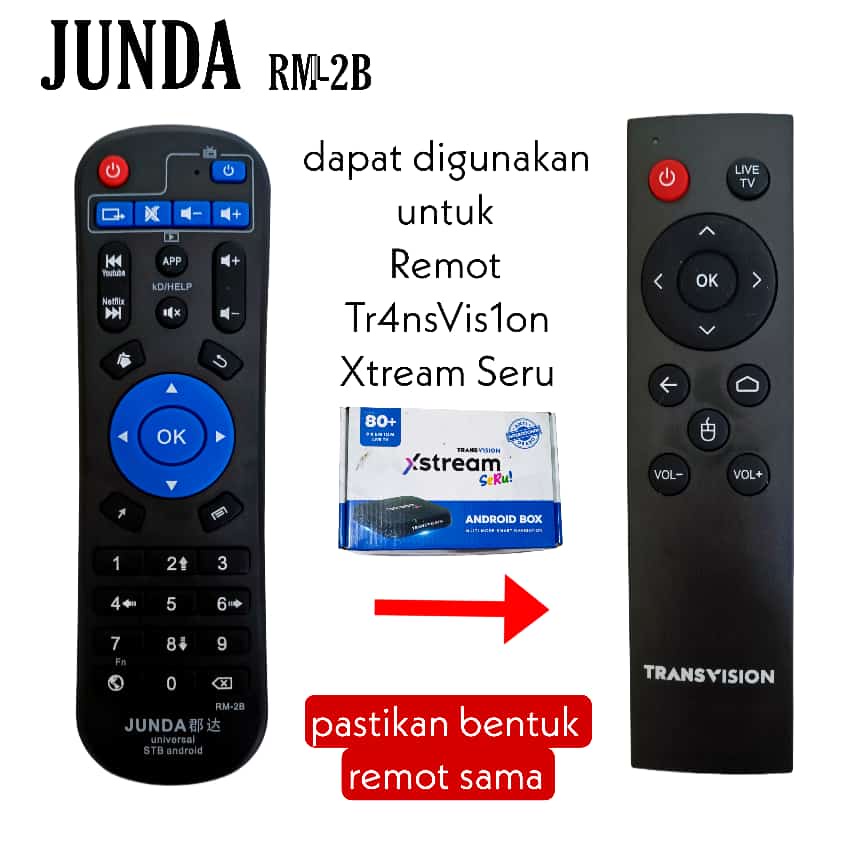 REMOTE ANDROID TV BOX MXQ PRO JUNDA RM 2B TX3 MINI H96MAX X88 PRO SVICLOUD EVPAD DLL