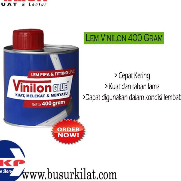 

LEM PIPA PVC VINILON GLUE 400 GRAM + KUAS
