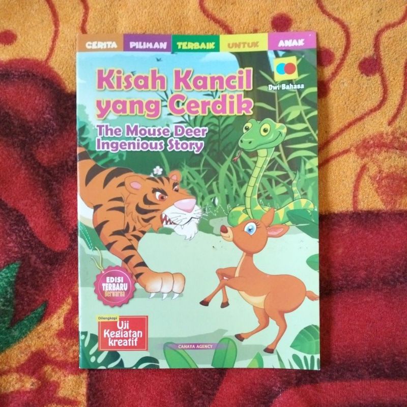Jual Original Buku Dongeng Cerita Anak Kisah Kancil Yang Cerdik Bilingual Full Colour Shopee
