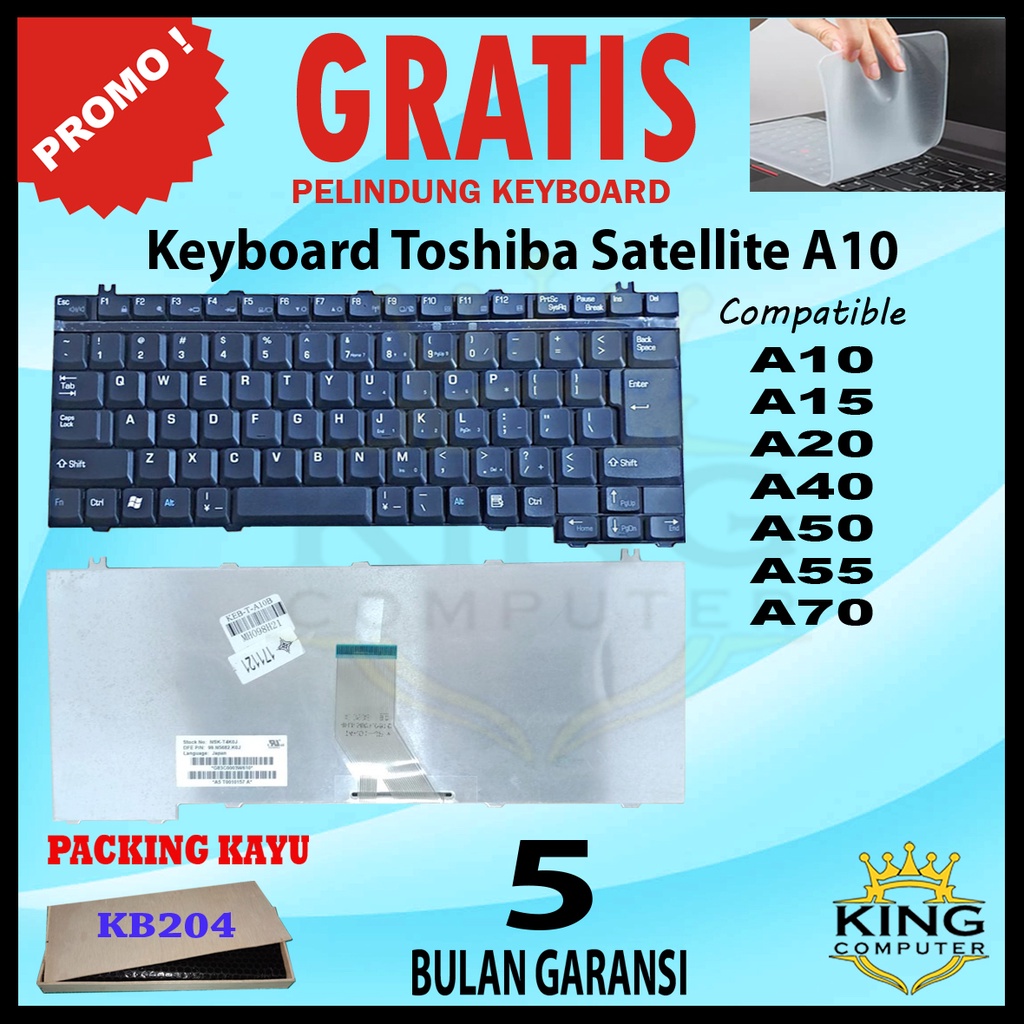 Keyboard Toshiba A10 A15 A20 A40 M30 M30X M35 SERIES GRATIS Keyboard Protector