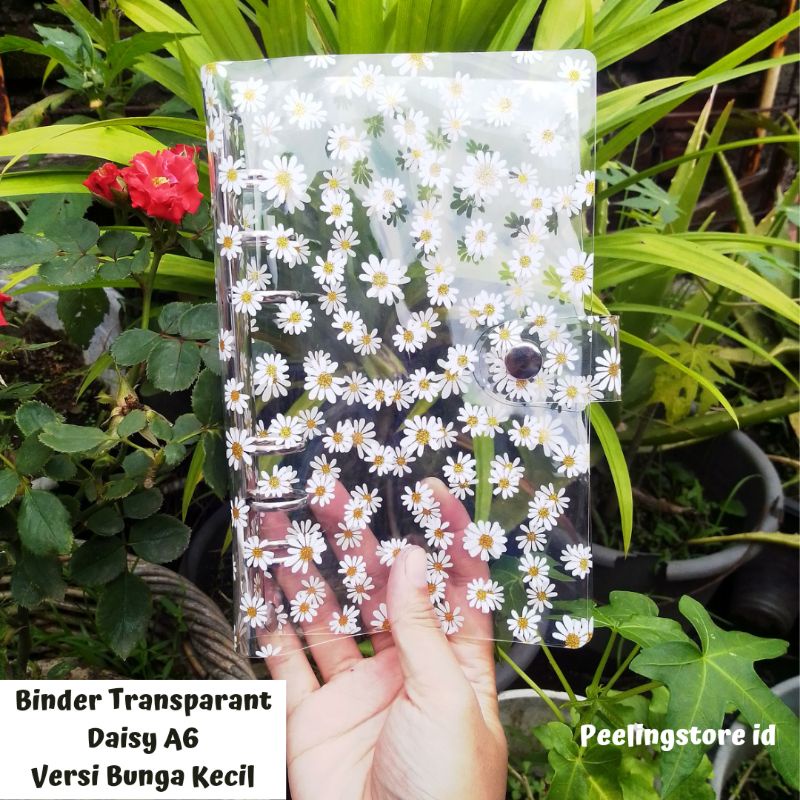 

BINDER TRANSPARAN DAISY A6 6RING PAKET BUDGETING PAKET HEMAT BINDER A6