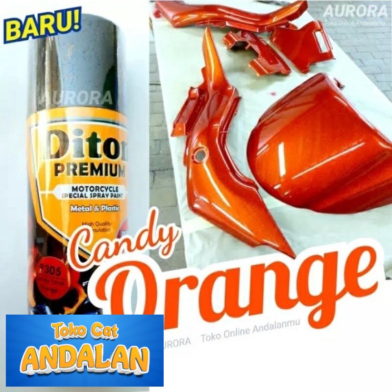 

Toko Cat Andalan - Pilox Diton premium Candy Tone Orange 9305 Candytone Cat Semprot Oranye Transparan Oren 400ml Toko Cat Andalan Motor dan Mobil