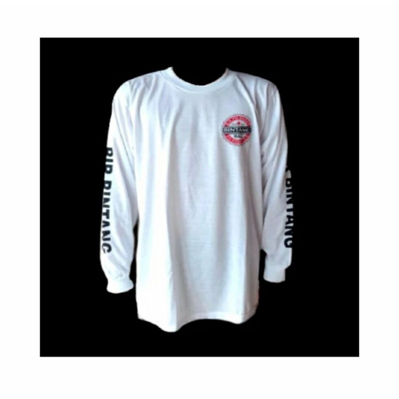 Kaos Longsleve Pria - Kaos Longsleve Bintang Bali - Kaos Lengan Panjang Jumbo