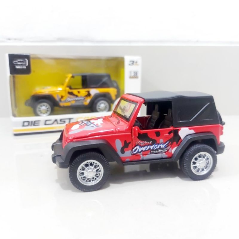 Diecast Mobil Jeep Alloy - Miniatur Mobilan Car Koleksi Die Cast Anak