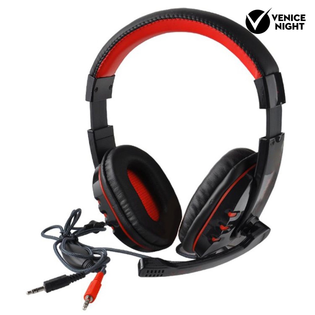 (VNEP) (Berkabel) VP-X9 3.5mm Over-ear Headphone HiFi Bass Surround Stereo Headset dengan Mic