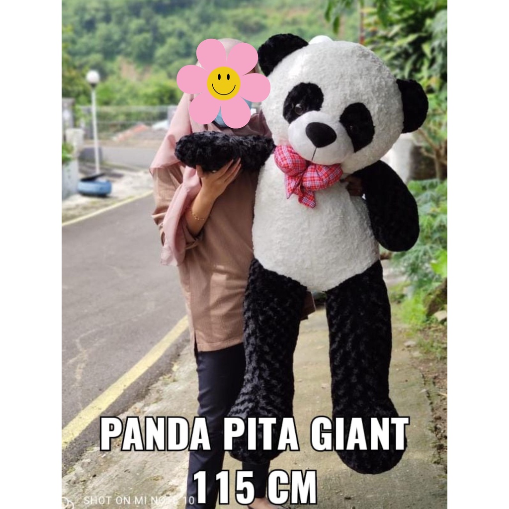 Boneka Panda Pita Giant / Boneka Pita Jumbo / Boneka SNI aman untuk anak / kado ulang tahun / kado valentine / kado pacar