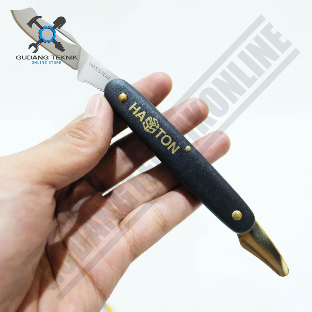 Pisau Okulasi Grafting Time 3020-111 HASSTON PROHEX / Pisau Grafting Okulasi Lipat Saku Stek Cangkok Ranting Pohon 3020 111 HASSTON PROHEX