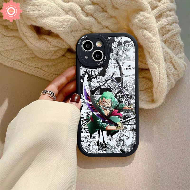 Anime One Piece Soft Tpu Case Realme C53 C55 10 Pro Plus C21Y C31 C35 C30 C12 C17 C25Y C21 C3 C20 C11 C25s C15 C2 6i 6s 5s 5 8i 7i 8 5 8Pro 5i 9i 6 GT Kartun Sarung Luffy Zoro