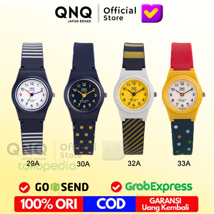 Jam Tangan Jam Tangan Wanita Q&Q Qnq Qq Original Qb47 Arloji Analog Cewe Anti Air