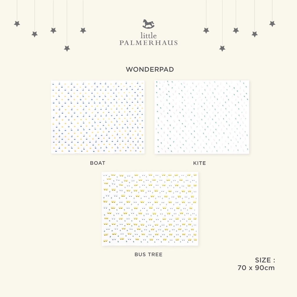 Little Palmerhaus Wonderpad (Perlak) Waterproof Alas Ompol Bayi (Motif Random)