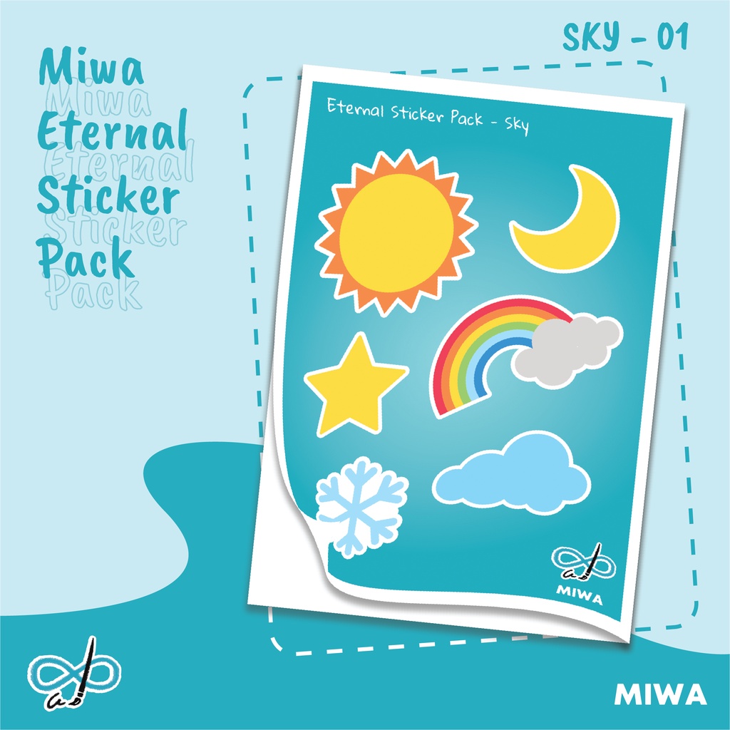 

Sticker Pack Aesthetic Sky (Stiker Langit, stiker laptop, stiker jurnal, stiker anti air)