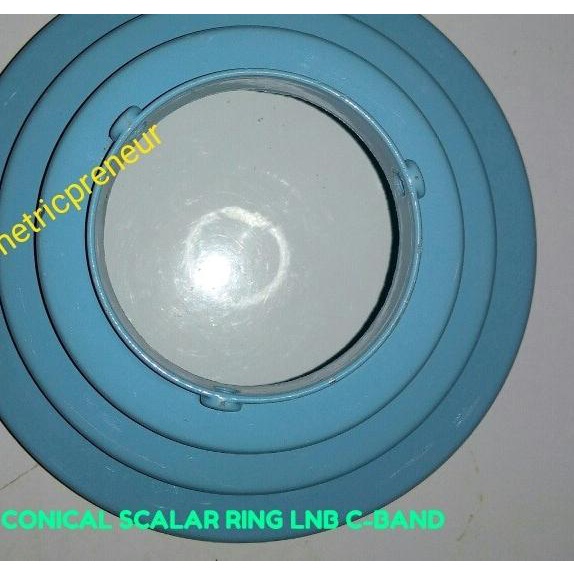 CSR (CONICAL SCALAR RING) LNB C-BAND UTK MINI SOLID DISH PARABOLA - Biru Muda