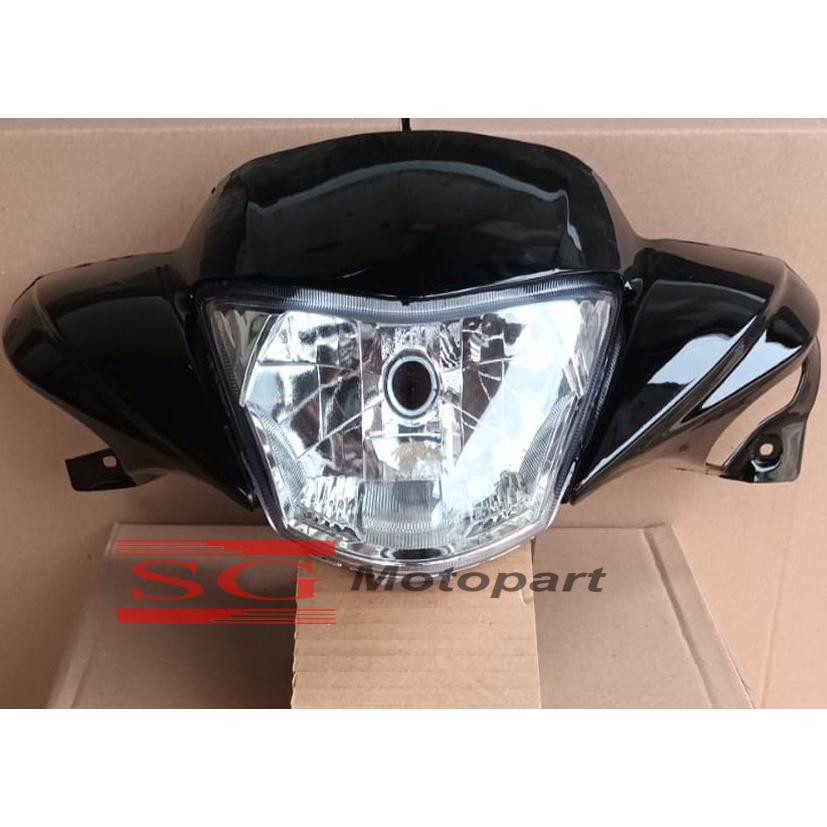Batok Lampu Depan Mio J Hitam + Reflektor + Mika Lampu Depan Mio J