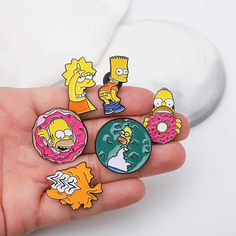 Bros Pin Desain Kartun Animasi Lucu Untuk Pakaian