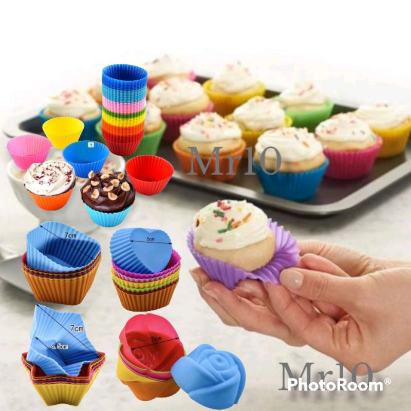 cetakan kue muffin cupcake silikon/Coklat Muffin Silicone Muffin Cup silikon