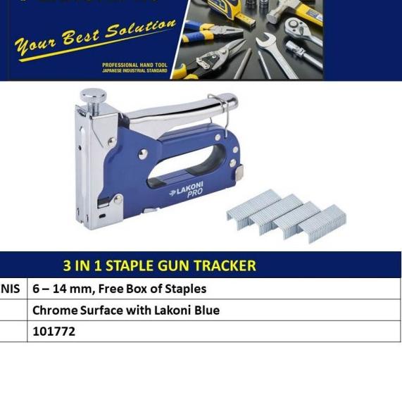 

Staples 6-14mm LAKONI PRO 101772 / 3 in 1 Staples Gun - Staples Tembak