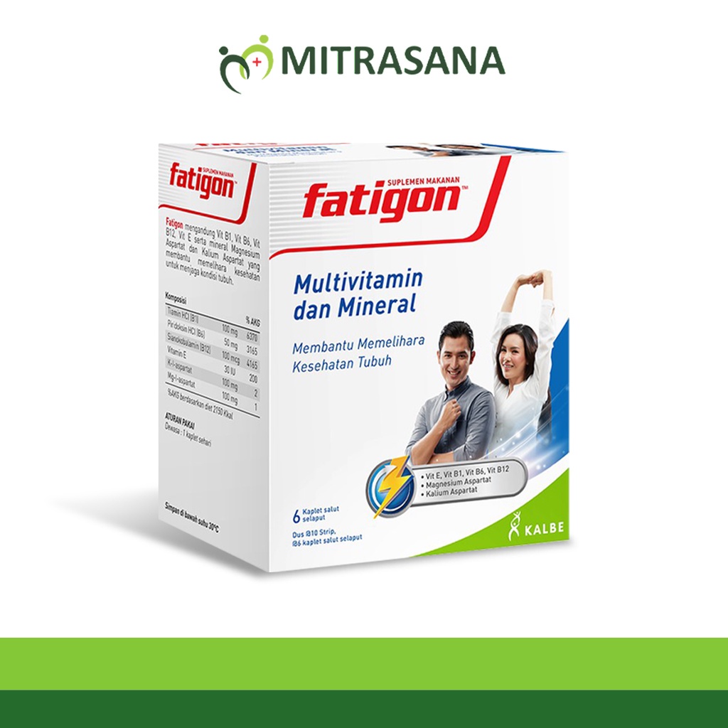 Fatigon Multivitamin 6 Kaplet 10 Strip