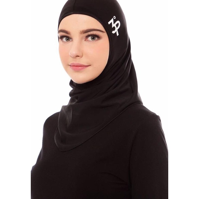 jilbab sport PREMIUM - Hitam