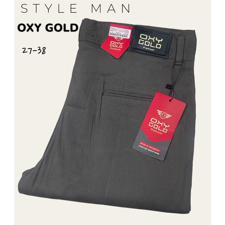 Celana Panjang Chino Pria OXY GOLD Slimfit / celana chino OXY GOLD Distro slimfit terlaris 2022-CHOO