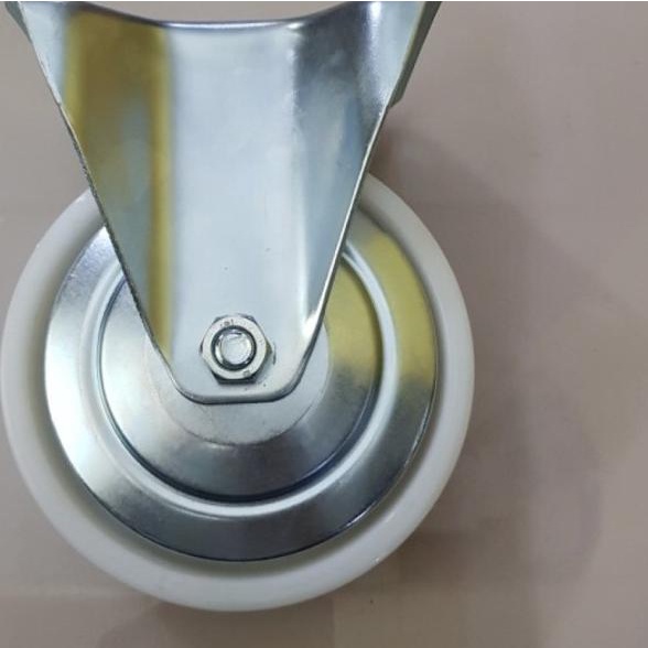 roda troli 6 inch nilon lurus / mati